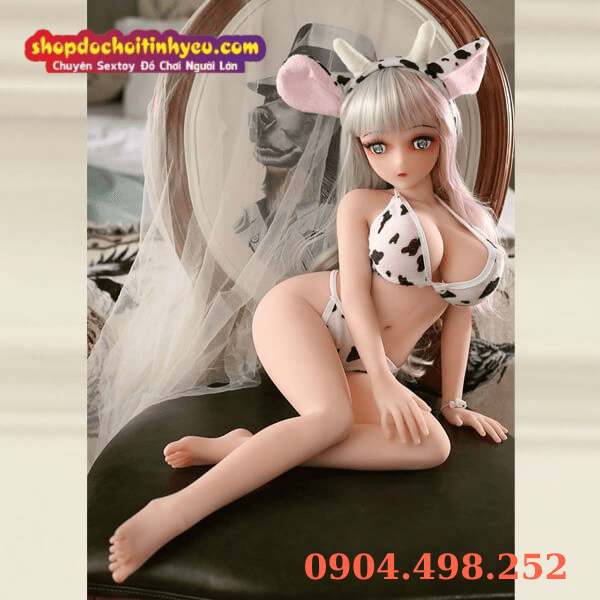 Búp bê tình dục anime nhỏ mặc cosplay bò sữa