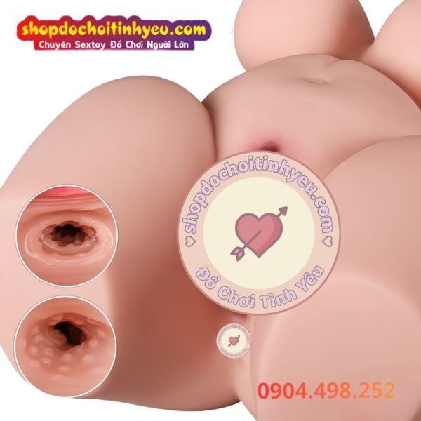 Búp Bê Tình Dục Bán Thân Chubby Mông To Vú Khủng Chân Thật