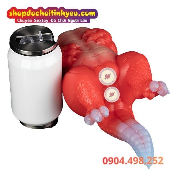 Búp Bê Tình Dục Bán Thân Fantasy Hình Dáng Rồng Đỏ Gợi Dục