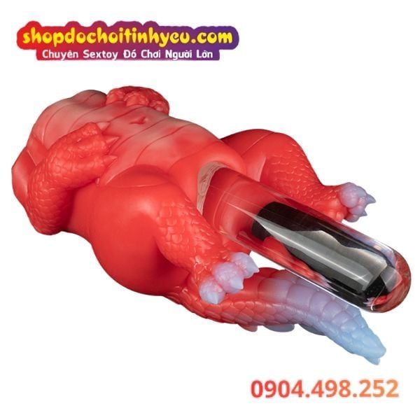 Búp Bê Tình Dục Bán Thân Fantasy Hình Dáng Rồng Đỏ Gợi Dục