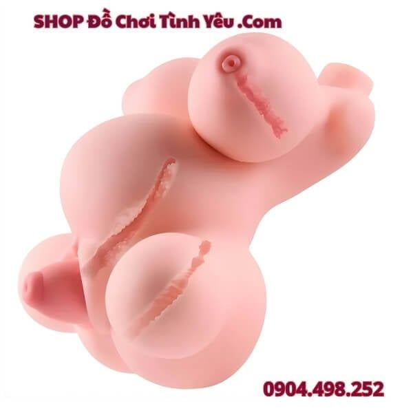 Búp Bê Tình Dục Bán Thân Mang Thai Thiết Kế 4 Lỗ Lòi Tử Cung