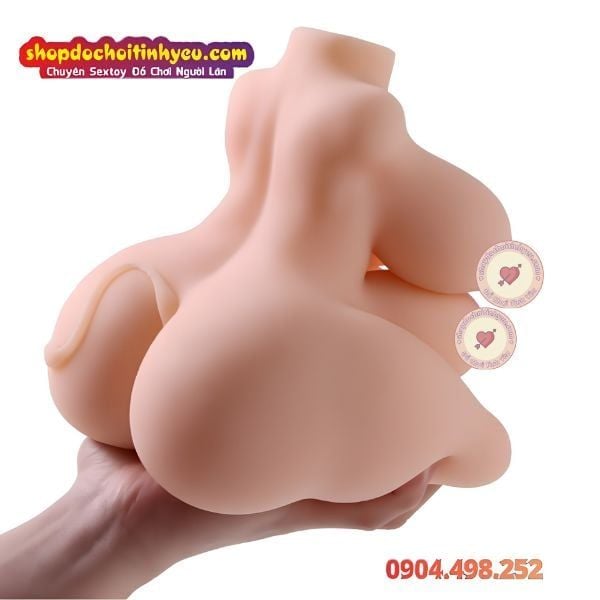 Búp Bê Tình Dục Bán Thân Mini Thiết Kế Táo Bạo Bò Sữa 6 Vú