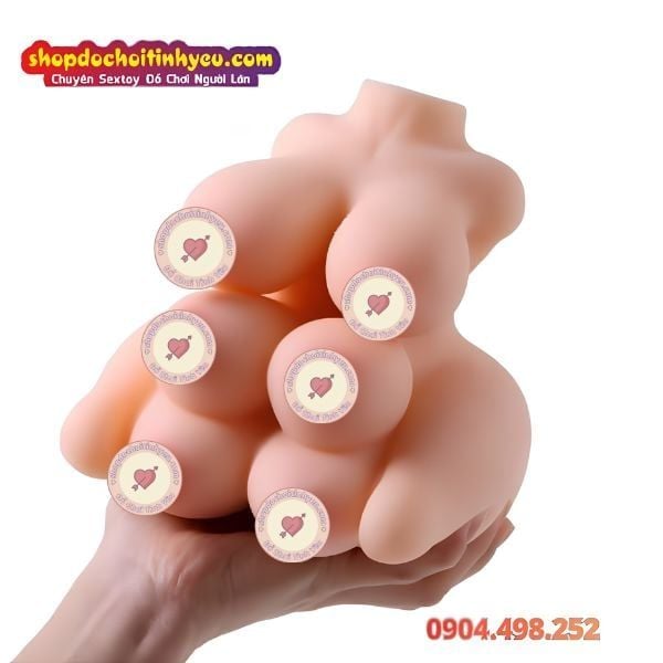Búp Bê Tình Dục Bán Thân Mini Thiết Kế Táo Bạo Bò Sữa 6 Vú