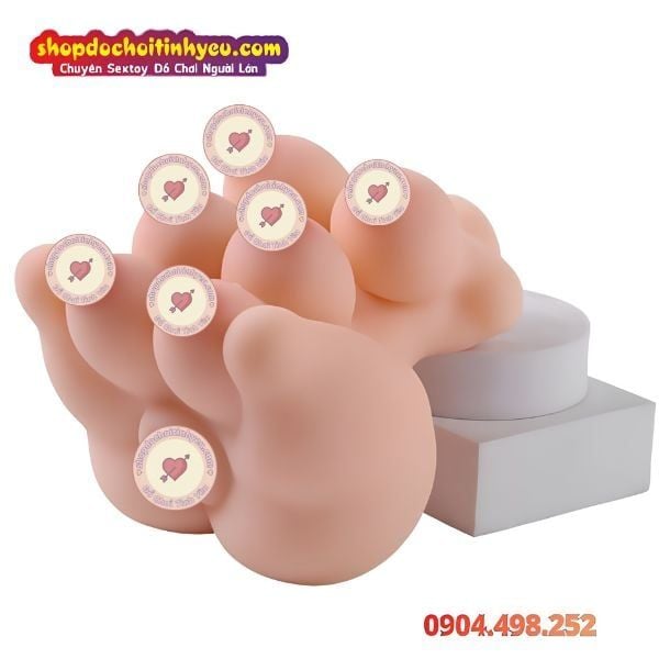 Búp Bê Tình Dục Bán Thân Mini Thiết Kế Táo Bạo Bò Sữa 6 Vú