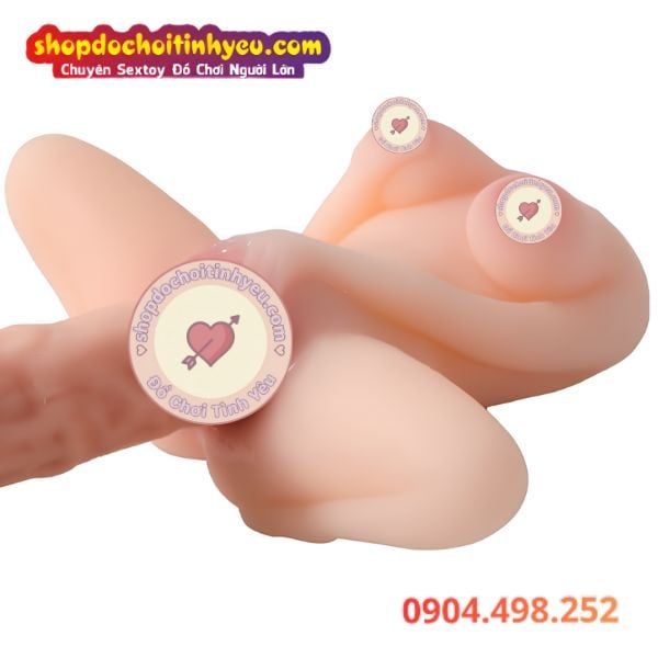 Búp Bê Tình Dục Bán Thân Mở Háng Tay Nâng Ngực Xòe Âm Đạo