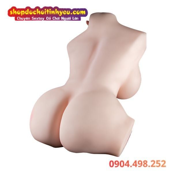 Búp bê tình dục bán thân ngực giọt nước eo thon trắng hồng
