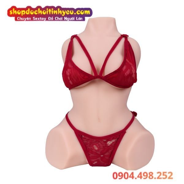 Búp bê tình dục bán thân ngực nhỏ phẳng vú lép đáng yêu