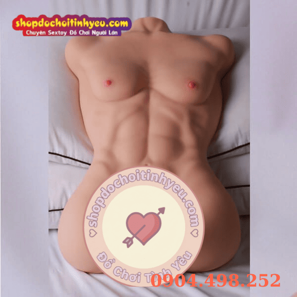 Búp bê tình dục bán thân nam bụng cơ bắp