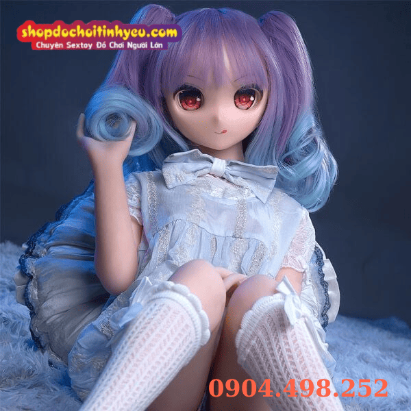 Búp bê tình dục Dollfie BJD mô hình anime mắt to tóc dài tím