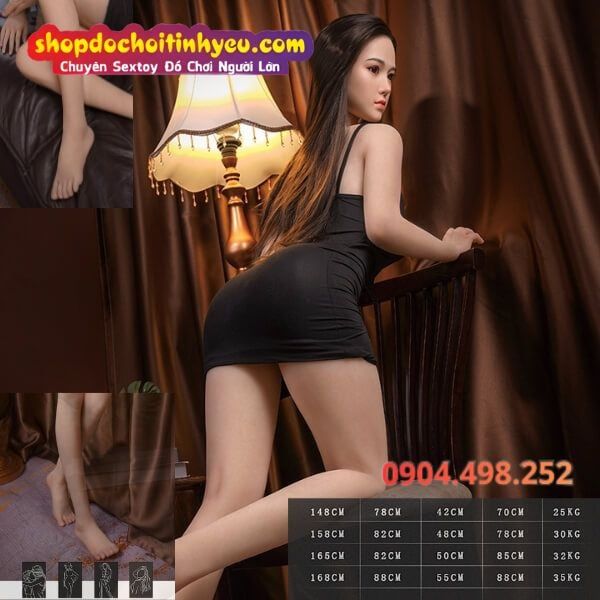 Búp Bê Tình Dục Cao Cấp Người Tình Váy Đen 2 Dây Cuồng Dâm