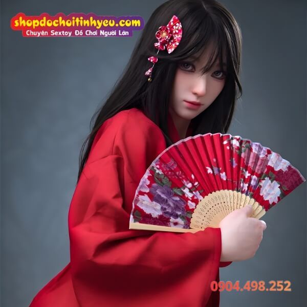 Búp Bê Tình Dục Nhật Bản Nữ Võ Sĩ Quyến Rũ Trong Bộ Kimono