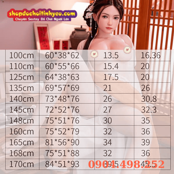 Bảng giá Búp bê tình dục cao cấp mặc cổ trang dân tộc Hán Trung Hoa