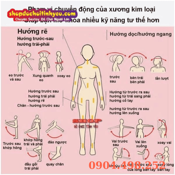 Phạm vi chuyển động búp bê tình dục