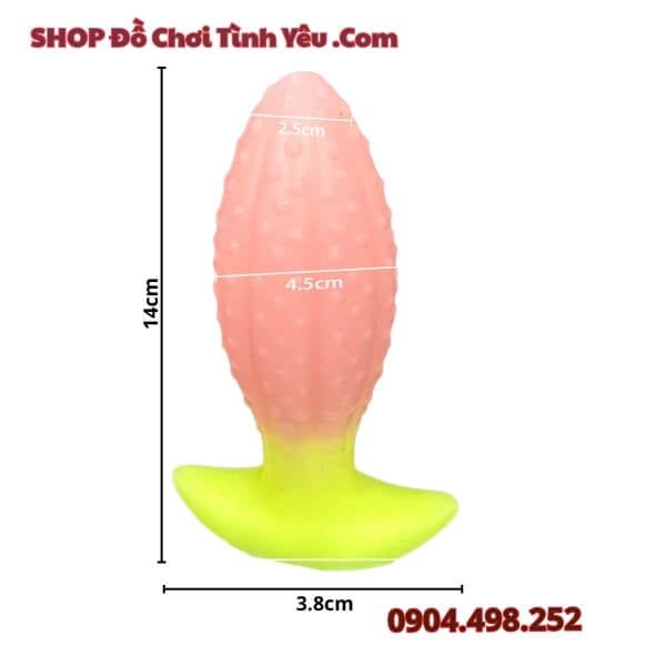 Buttplug Chặn Hậu Môn Có Gai Nổi Li Ti Ma Sát Tạo Cực Khoái