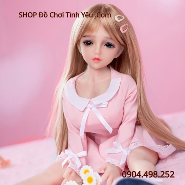 Búp Bê Tình Dục Mini Cô Em Gái Nhỏ Váy Hồng Xinh Dễ Thương