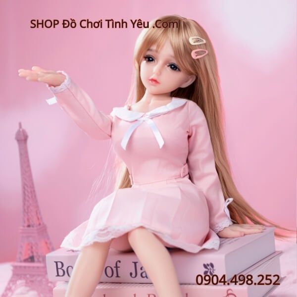 Búp Bê Tình Dục Mini Cô Em Gái Nhỏ Váy Hồng Xinh Dễ Thương