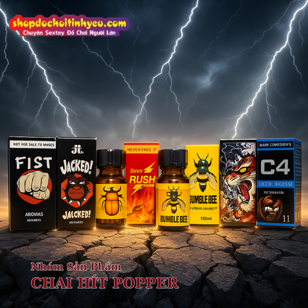 Chai hít popper kích thích mạnh mẽ tăng khoái cảm và thư giãn khi quan hệ