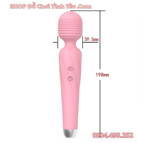 Chày Thiên Sứ Rung Mạnh Đa Tần Số Cao Massage Âm Đạo Nữ Giới