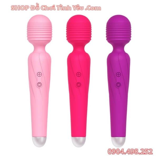 Chày Thiên Sứ Rung Mạnh Đa Tần Số Cao Massage Âm Đạo Nữ Giới