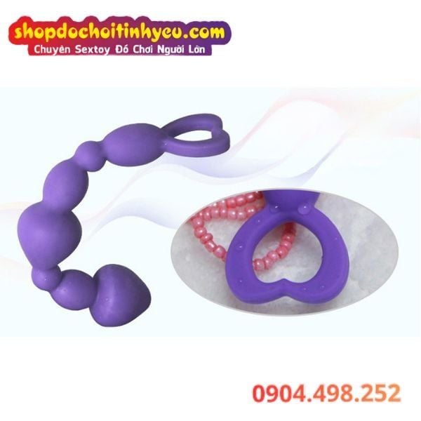 Chuỗi Hạt Silicone Kích Thích Khoái Cảm Hậu Môn ANAL BEADS