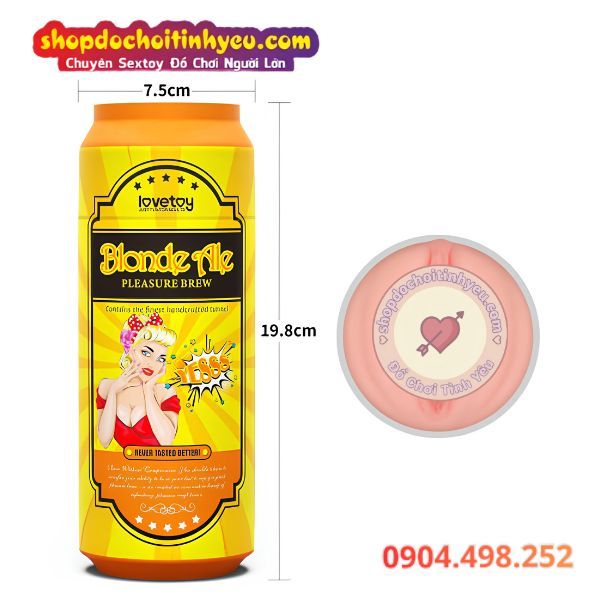 Âm đạo Lovetoy nguỵ trang cốc lon cầm tay cho nam thủ dâm