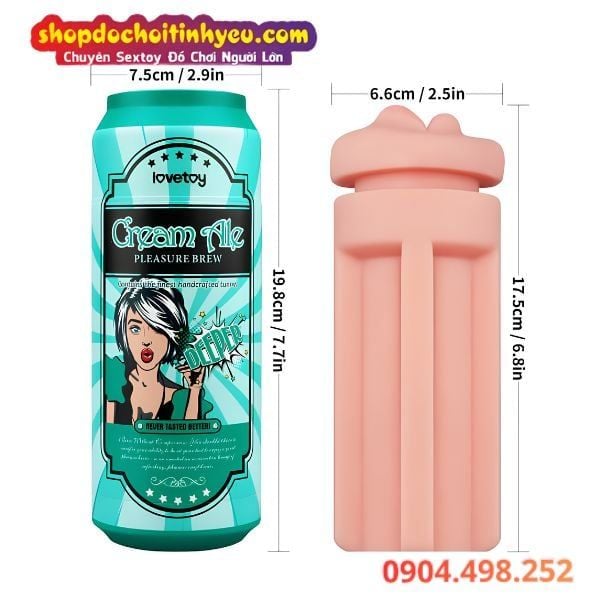 Âm đạo Lovetoy nguỵ trang cốc lon cầm tay cho nam thủ dâm