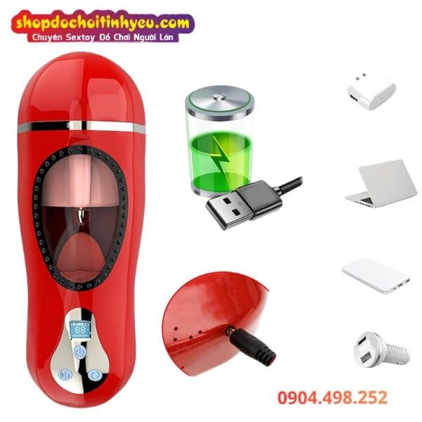 Cốc Thủ Dâm Đa Năng Có Lưỡi Liếm Quy Đầu MASTURBATION CUP