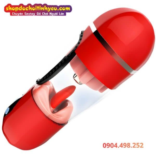 Cốc Thủ Dâm Đa Năng Có Lưỡi Liếm Quy Đầu MASTURBATION CUP