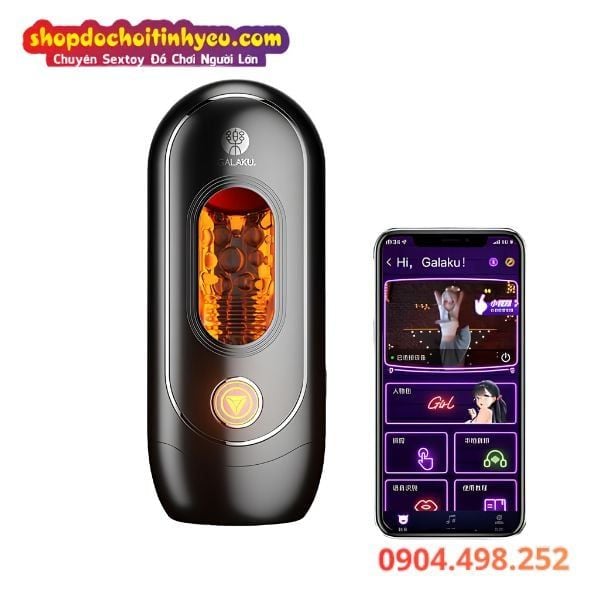 Cốc bú mút dương vật điều khiển qua APP chính hãng Galaku