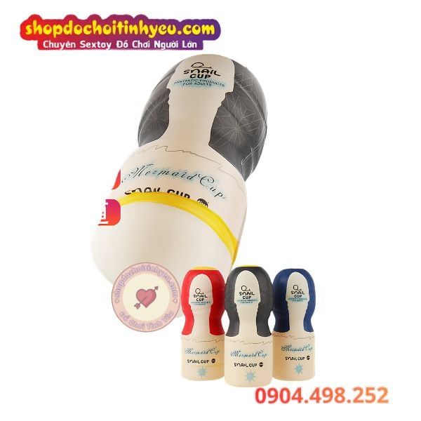 Cốc thủ dâm Snail Mermaid Cup điều chỉnh khí hút bằng tay