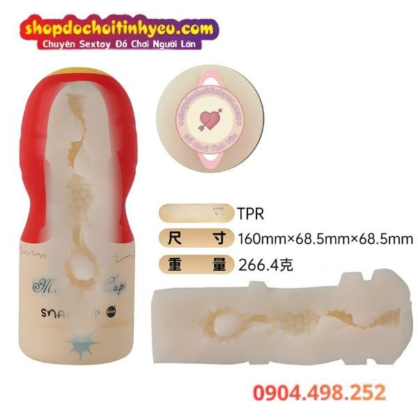Cốc thủ dâm Snail Mermaid Cup điều chỉnh khí hút bằng tay