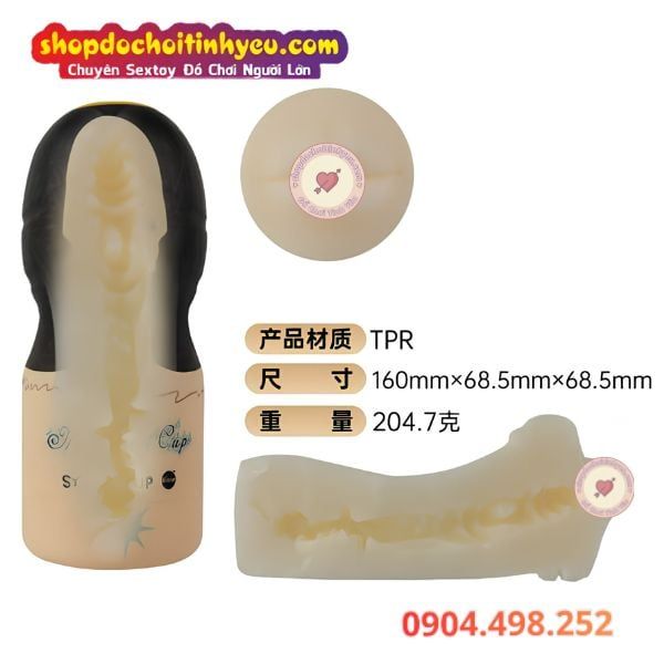 Cốc thủ dâm Snail Mermaid Cup điều chỉnh khí hút bằng tay