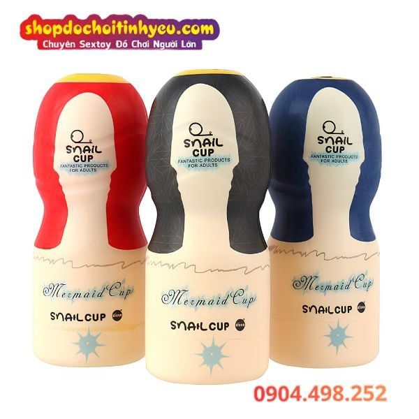 Cốc thủ dâm Snail Mermaid Cup điều chỉnh khí hút bằng tay