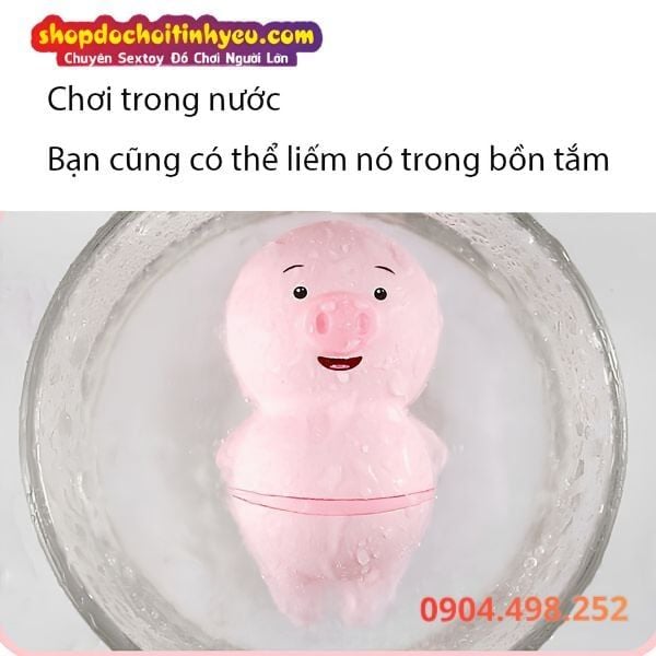 Con lợn lưỡi liếm âm đạo massage điểm G cho nữ đa chức năng