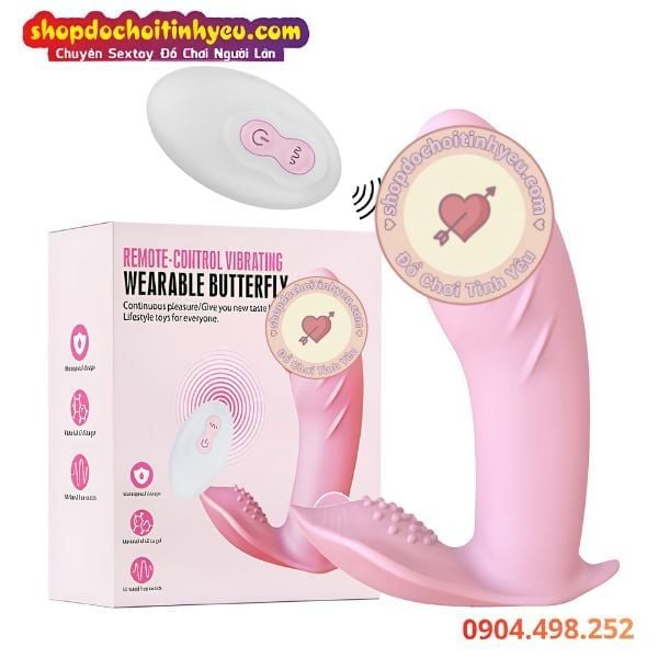 Cu Giả Mini Rung Đeo Quần Lót Kín Đáo Điều Khiển Từ Xa Cho Nữ