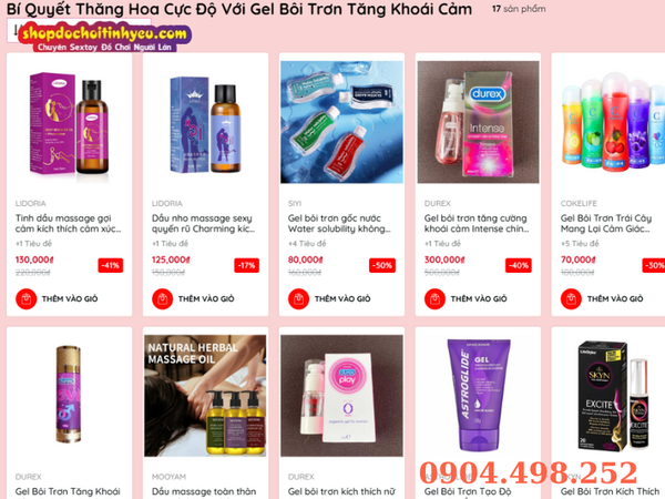 Gel bôi trơn tăng khoái cảm