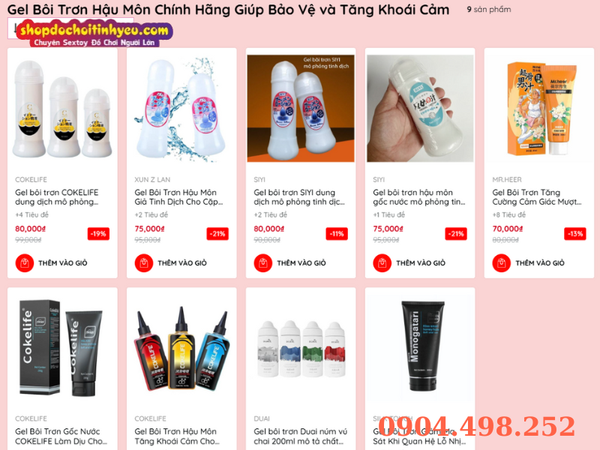 Gel bôi trơn cửa sau