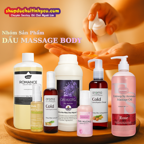 Dầu massage body 2in1 thư giãn cơ thể và tăng khoái cảm