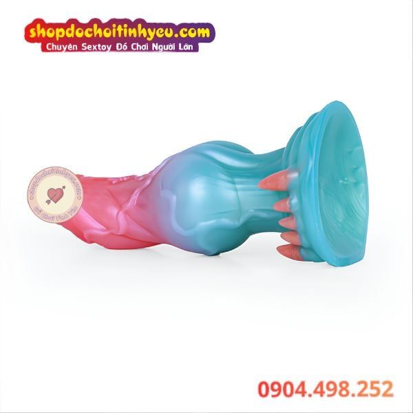 Dildo chó có gai thủ dâm viển tưởng ngoài hành tinh Unisex