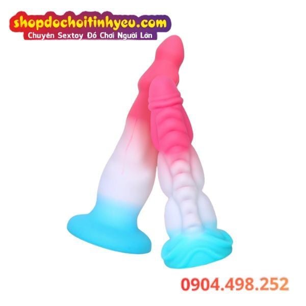 Dildo Hậu Môn Silicone Mềm Mại Đế Hút Có Màu Sắc Rực Rỡ