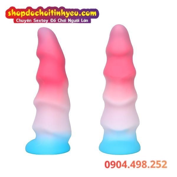 Dildo Hậu Môn Silicone Mềm Mại Đế Hút Có Màu Sắc Rực Rỡ