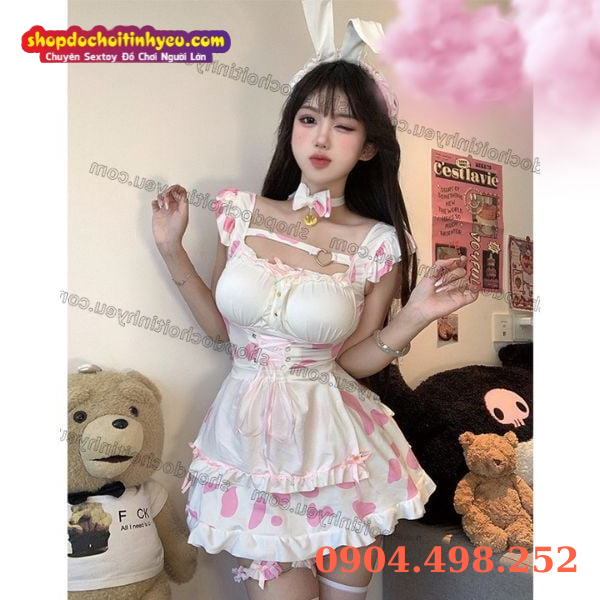 Cosplay bò con hầu gái siêu cưng gợi cảm