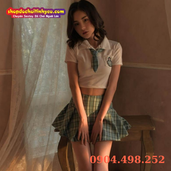 Cosplay sinh viên váy ngắn sexy gợi cảm