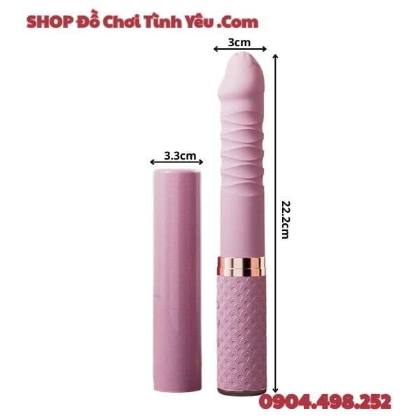 Dụng Cụ Rung Thụt Cầm Tay Cho Nữ Thỏa Mãn Nhu Cầu Sinh Lý