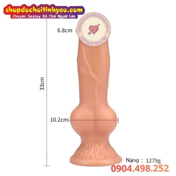 Dương Vật Chó Giả Mô Phỏng Cu Động Vật Doggy Độc Lạ Unisex