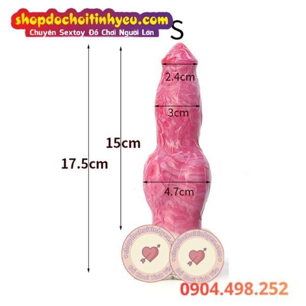 Dương Vật Chó Giả Thân To Có Bốn Tinh Hoàn Cọ Sát Cực Phê