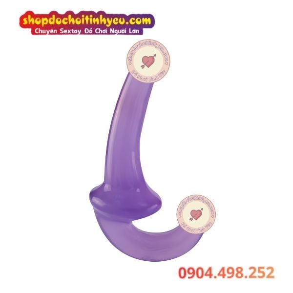 Dương vật giả 2 đầu nối nhau cong mềm dẻo không rung giá rẻ