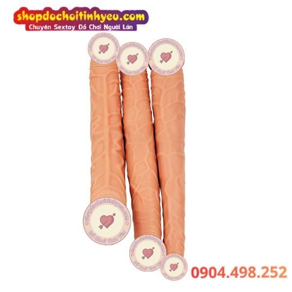 Dương vật giả đôi đầu mềm đủ size cho cặp đồng tính nữ les