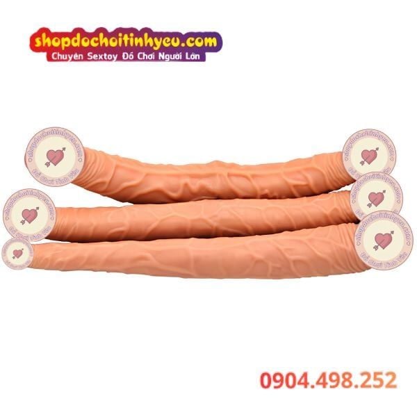 Dương vật giả đôi đầu mềm đủ size cho cặp đồng tính nữ les