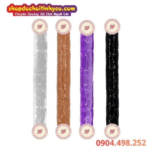 Dương vật giả đôi&nbsp;đầu&nbsp;cho&nbsp;tư thế cưỡi (cowgirl)